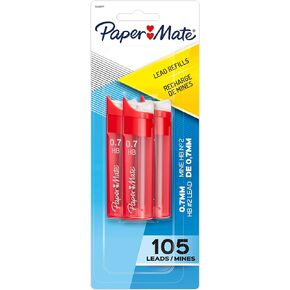 Paper Mate Mechanical Pencil Refills, 0.5mm, HB #2, 105 Count