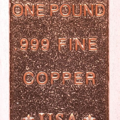 1 Pound Copper Bullion Bar Ingot Paperweight - 999 Pure Chemistry Element Design with Certificate of Authenticity in Kuwait