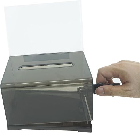 SHEMEI Donation Ballot Box with Lock - Secure Suggestion Box Perfect for Business Cards in Saudi Arabia