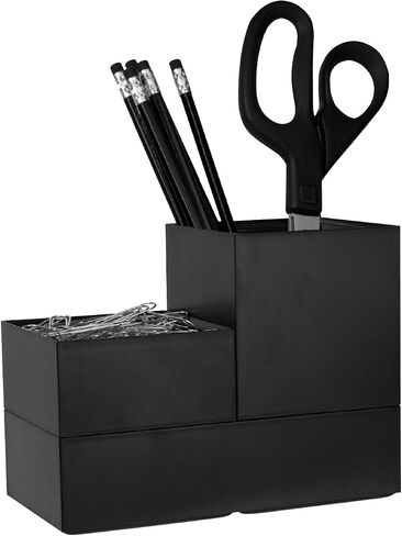 Bostitch Konnect Adjustable Monitor Riser with Drawer, Cell Phone Stand & Pencil Holder, Laptop Stand for Desk, 4 Height Levels, Cable Management & Rubber Feet in Saudi Arabia