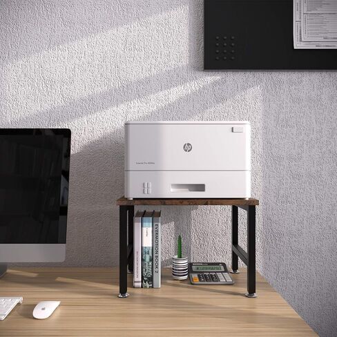 حامل حامل الطابعة القديم من OROPY - منظم تخزين رف سطح المكتب متعدد الأغراض للطابعات وجهاز الفاكس والماسح الضوئي واللوازم المكتبية مع أقدام قابلة للتعديل مضادة للانزلاق in Kuwait