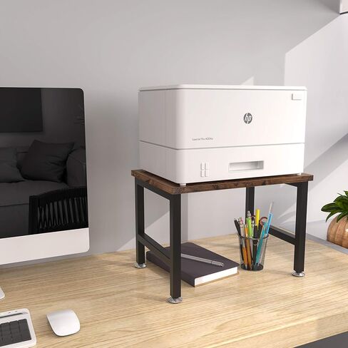 حامل حامل الطابعة القديم من OROPY - منظم تخزين رف سطح المكتب متعدد الأغراض للطابعات وجهاز الفاكس والماسح الضوئي واللوازم المكتبية مع أقدام قابلة للتعديل مضادة للانزلاق in Kuwait