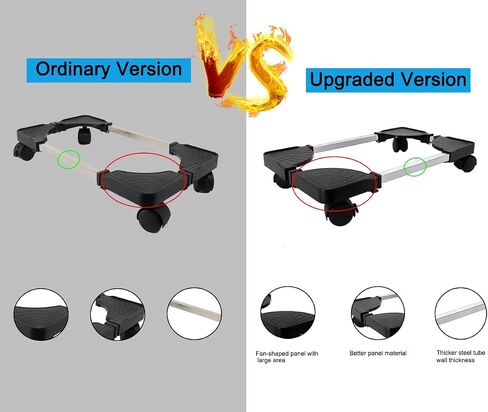 Computer Tower Stand, Adjustable Mobile CPU Stand with Rolling Caster Wheels, Premium PC Tower Stand Holder for Floor Carpet Gaming PC Case(White) in Saudi Arabia