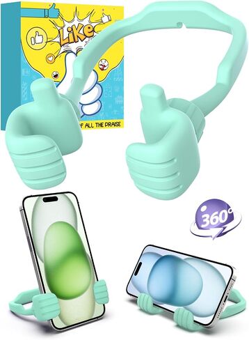 Thumbs Up Lazy Phone Stand Holder Back to School Supplies Gifts for Teen Boys Girls Kids Men Women Cell Phone Stand for Desk Funny Gadgets Teenage Dad Mom Husband Wife Adults Who Have Everything in Saudi Arabia