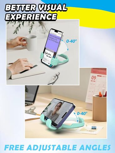 Thumbs Up Lazy Phone Stand Holder Back to School Supplies Gifts for Teen Boys Girls Kids Men Women Cell Phone Stand for Desk Funny Gadgets Teenage Dad Mom Husband Wife Adults Who Have Everything in Saudi Arabia