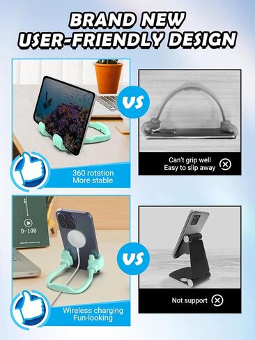 Thumbs Up Lazy Phone Stand Holder Back to School Supplies Gifts for Teen Boys Girls Kids Men Women Cell Phone Stand for Desk Funny Gadgets Teenage Dad Mom Husband Wife Adults Who Have Everything in Saudi Arabia