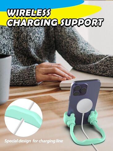 Thumbs Up Lazy Phone Stand Holder Back to School Supplies Gifts for Teen Boys Girls Kids Men Women Cell Phone Stand for Desk Funny Gadgets Teenage Dad Mom Husband Wife Adults Who Have Everything in Saudi Arabia
