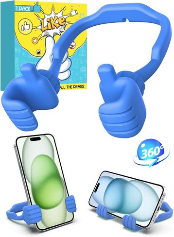 Thumbs Up Lazy Phone Stand Holder Back to School Supplies Gifts for Teen Boys Girls Kids Men Women Cell Phone Stand for Desk Funny Gadgets Teenage Dad Mom Husband Wife Adults Who Have Everything in Saudi Arabia