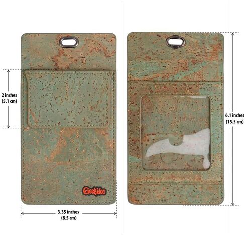 واقي جيب الفلين البرتغالي الفاخر من Geekidoc للرجال | واقيات جيوب متعددة الاستخدام للقمصان ومعاطف المختبر | للقلم وأقلام الرصاص والمؤشرات والمزيد | عبوة واحدة من واقي منظم الجيب البني in Kuwait