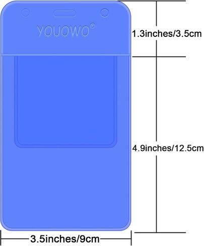 YOUOWO، 6 عبوات شديدة التحمل، شفافة للقمصان ومعاطف المختبرات والسراويل متعددة الأغراض - تحمل أقلام ومؤشرات وبطاقات وواقي جيب لتسريبات القلم (متعددة الألوان - 6 عبوات) in Kuwait