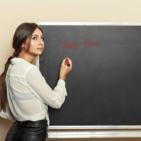 Loddie Doddie Liquid Chalk Markers (24-Pack) - Dust-Free Erasable Pens for Windows, Glass, Chalkboard & Blackboard - 6mm Reversible Bullet & Chisel Tip in Kuwait