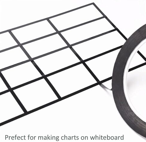10 Rolls 1/8" Pinstripe Tape 6 Colors Whiteboard Tape Self-Adhesive Vinyl Tapes, 131 Feet per roll in Saudi Arabia