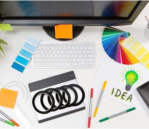 10 Rolls 1/8" Pinstripe Tape 6 Colors Whiteboard Tape Self-Adhesive Vinyl Tapes, 131 Feet per roll in Saudi Arabia
