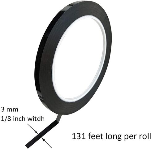 10 Rolls 1/8" Pinstripe Tape 6 Colors Whiteboard Tape Self-Adhesive Vinyl Tapes, 131 Feet per roll in Kuwait