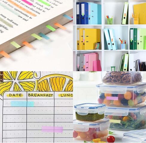 12 Rolls Highlighter Tapes, 0.24inx16.4ft Transparent Highlighter Tape Removable Highlighter Strips for Student Teachers to Take Notes for Classroom Home Office, Total 197ft in Saudi Arabia