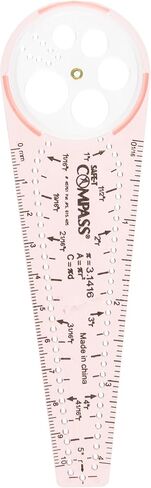 Learning Resources SAFE-T Compass, Orange, Blister Card, Classroom Safety Compass, Geometric Tracer, Ages 8+ in Saudi Arabia