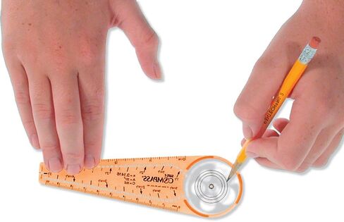 Learning Resources SAFE-T Compass, Orange, Blister Card, Classroom Safety Compass, Geometric Tracer, Ages 8+ in Saudi Arabia