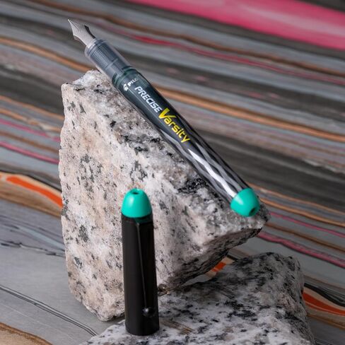 PILOT Pen 90029 Precise Varsity Pre-Filled Fountain Pens, Medium Point Stainless Steel Nib, Black/Blue/Red/Pink/Green/Purple/Turquoise, 7-Pack Pouch in Saudi Arabia