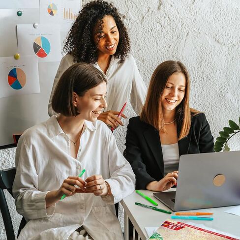 أقلام برأس من اللباد 35 لونًا، أقلام تحديد ملونة ممتازة ذات نقاط دقيقة لليوميات وتدوين الملاحظات والرسم. لوازم فنية بالقلم الملون للمدرسة والمكتب in Kuwait