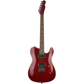 Fender Special Edition Custom Telecaster FMT Electric Guitar, with 2-Year Warranty, Crimson Red Transparent, Laurel Fingerboard
