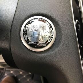 for Mercedes-Benz Interior Accessories Engine Start Stop Button Cover Ignition Button Cap Metal Decal Sticker for C E S M CLA CLS GLA GLC GLE GLK Class