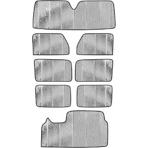 Window Sun Shade Full Set for 2020-2024 Jeep Gladiator(Not Suitable with Soft Top)