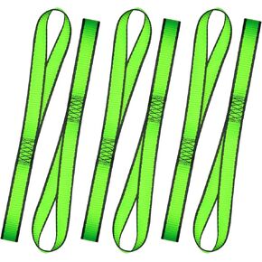 Soft Loop Motorcycle Tie-Down Straps, 1100 lb Load Capacity - 6 Pack 14 inches UV Resistant Tie-Down Loops, Secure Trailering of Bikes, ATV, UTV, Lawn Equipment