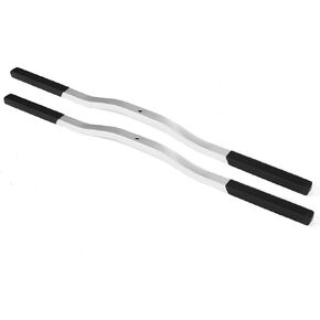 KUAFU Snowmobile Trailer Ski Tie Down Hold Down Bar 1 Pair Black & Silvery