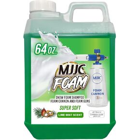MJJC Foam (64 fl oz) Ultimate Snow Foam Car Wash Soap Specialized Car Shampoo for Foam Cannon and Pressure Washer, Safe for Cars (pH Neutral, 10x Concentrated) (Refreshing cider aroma)