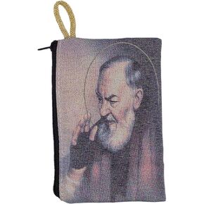Venerare Embroidered Rosary Pouch (Padre Pio)