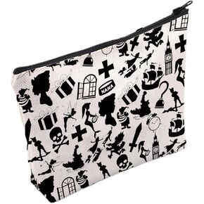 TSOTMO Cartoon Merchandise Zipper Pouch Wendy Gift Wendy Peter Fans Gift Tinkerbell Gift Never Grow Up Gift (Pan)