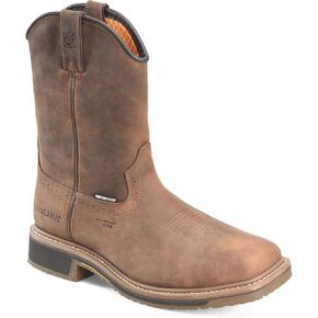 Carolina Anchor 10" Composite Toe Waterproof Roper Work Boots for Men - Leather Upper, Mesh Lining, Slip-Resistant Rubber Heel Outsole, EH-Rated