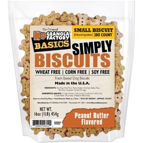 K9 Granola Factory Simply Biscuits With Peanut Butter, Small