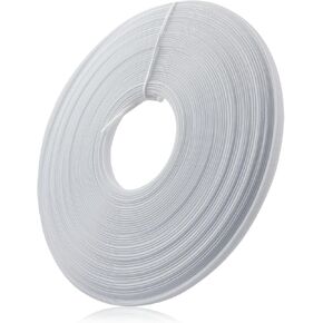XGNG 50 Yards Sew-Through Low Density Plastic Sewing Corset Boning Polyester Boning for Sewing for Wedding Party Bridal Gowns Dress 8mm, White