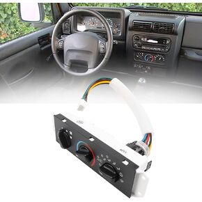 Dasbecan 55037473AB A/C Heater Climate Control Module Panel Compatible with 1999-2004 Jeep Wrangler TJ Replace# HS-373 SW2348