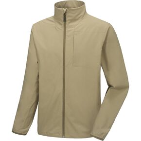 Little Donkey Andy Men's Lightweight Woven Jacket with Windbreak Resistant Sun Protection Softshell Jacket For Runing Hiking