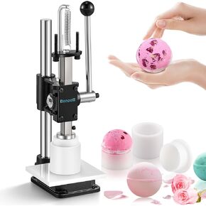 Bath Bomb Press Machine-Heavy Duty Bath Bomb Machine with Mold Kit Adjustable Height DIY Soap Press