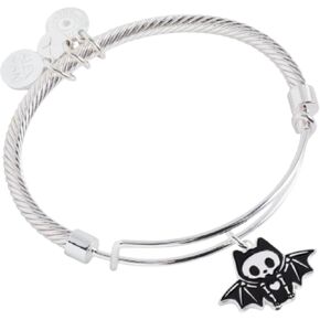 Alex and Ani Bat Skeleton textured EWB
