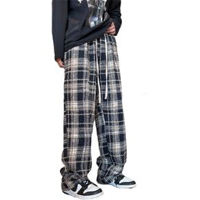 Woman Casual Plaid Y2K Pants Goth Baggy Pants Grunge Clothes Pajama Pants Streetwear