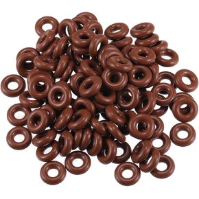 Motoforti Universal O Ring Seal Gasket, Orings Seal Washer Replacement for Plumbing Repair for Cars Trucks SUVs Trailers, 9mm ID x 4mm CS, High Temperature Resistant, Rubber, Brown, 100pcs