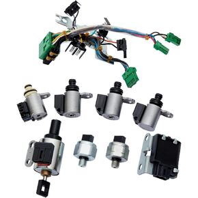 SLTY 9PCS CVT JF011E RE0F10A Valve Body Solenoid Kit Compatible with Nissa n Altima Rogue Sentra Dodg e Caliber
