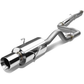 DNA MOTORING CBE-AI942RS-NRT Stainless Steel Cat Back Exhaust System [Compatible with 94-01 Acura Integra 4-Dr Sedan，Do Not Fit GS-R and Type R Models]