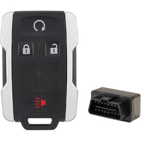Key Fob Remote Replacement Fits for 4 Button Chevy Silverado Colorado GMC Sierra Canyon 2014 2015 2016 2017 2018 2019 (M3N-32337100)