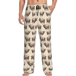Men's Pajama Pants Pjs Bottoms With Pockets Sleep Lounge Pants For Men