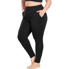 COOTRY Plus Size Leggings for Women with Pockets High Waist Buttery Soft Workout Yoga Pants in Kuwait