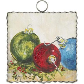 The Round Top Collection - Mini Hamilton Joy Wreath - Metal and Wood