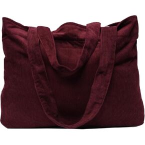 Organix 100% Organic Cotton Corduroy Beach Tote Bag for Women, Large Canvas Tote Bag for Grocery Shopping, Pool, Travel & Gym