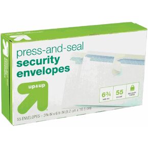 Boxed Peel & Stick Envelopes 3.625"X6.5" 55/Pkg-Security #6