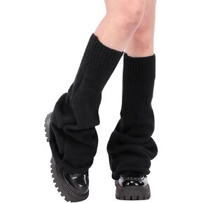Kawaii Leg Warmers for Women Lolita Knit Long Socks Boot Winter Ankle Heap Sock Y2k Star Skull Punk Streetwear Leg Cover