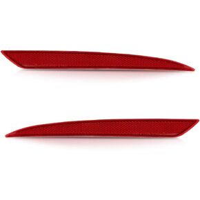 G-PLUS Rear Bumper Reflector Set Left and Right Side Compatible with Ford Fusion 2013-2018 DS7Z13A565A FO1185103 DS7Z13A565B FO1184103